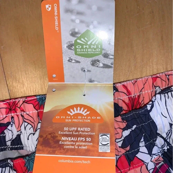 Columbia Women's Bogata Bay Omni-Shade Stretch 3” Inseam Shorts XL Floral - Picture 7 of 11